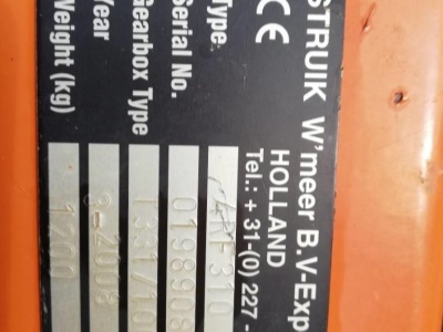 Půdní fréza na brambory Struik 4RF310