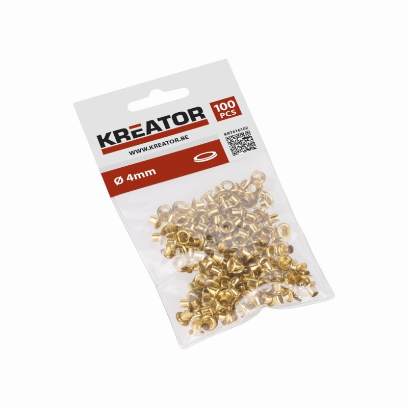 KRT616102 - Kroužky mosaz 4mm 100ks