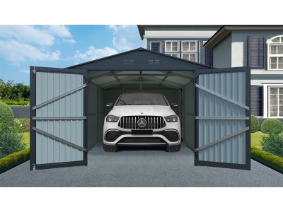 Riwall PRO RMCG 20x10 Anthracite - kovová garáž 3 x 6 m se sedlovou střechou Antracit