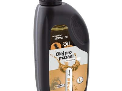Minerální olej Riwall pro mazání řetězů a lišt (1 l)