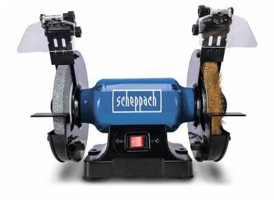 Scheppach SM 200 LB - Dvoukotoučová bruska ( kotouč / kartáč )