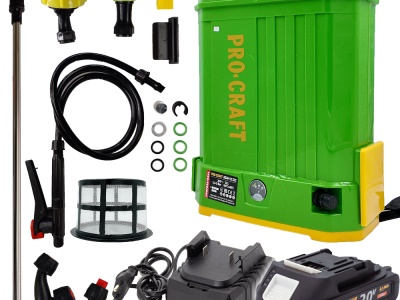 AKU postřikovač Procraft AS20-12 sada s baterií 20V 2Ah a nabiječkou