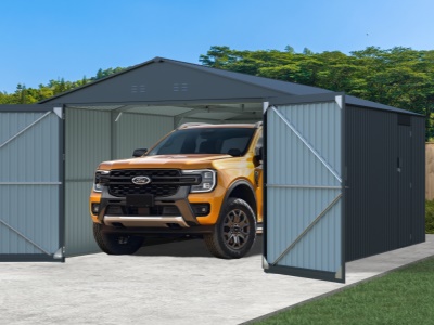 Riwall PRO RMCG 20x13 Anthracite - kovová garáž 3,8 x 6 m se sedlovou střechou Antracit