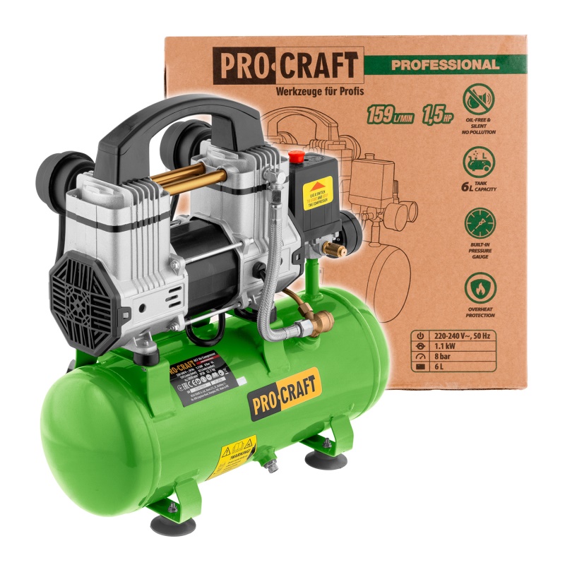 Bezolejový kompresor Procraft AC7