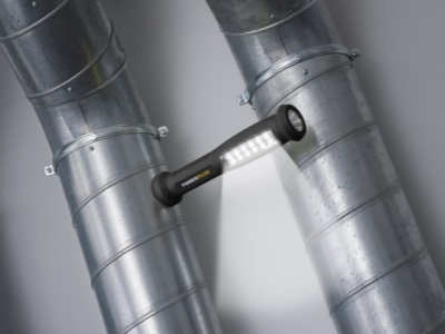 POWLI422 - LED ruční svítilna (baterka) 3W  plus  6W pogumovaná