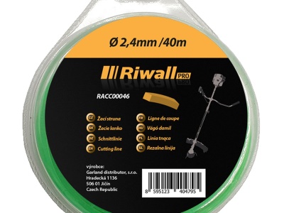 Riwall PRO Žací struna 2,4mm / 40m ( čtvercový průřez )