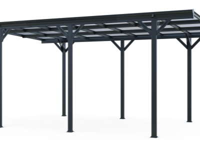 Riwall PRO RMCP 16 x 10 Anthracite - přístřešek pro auto ( 5 x 3 m )