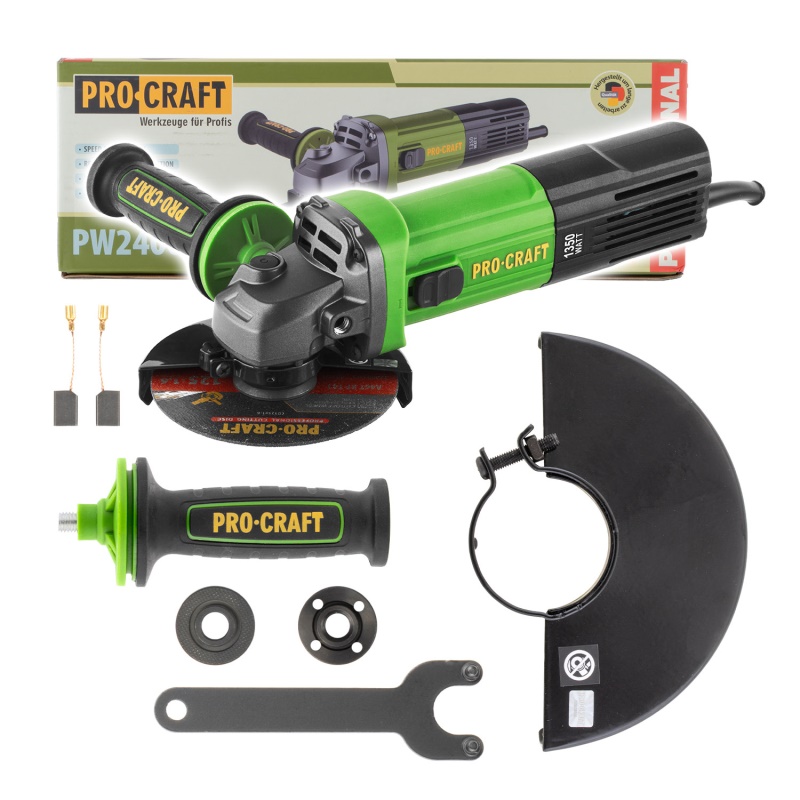 Bruska úhlová Procraft PW2400ES, 125mm