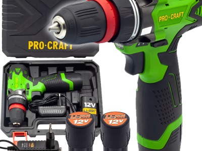 Aku vrtací šroubovák Procraft PA12DFR