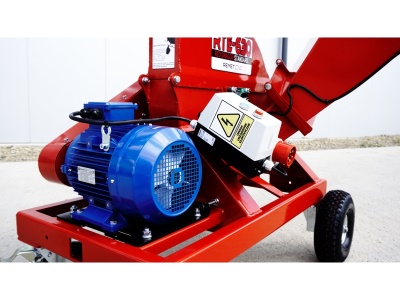 Diskový štěpkovač RTE-630 + Podvozek pro ruční přepravu Remet (elektromotor 10 HP)