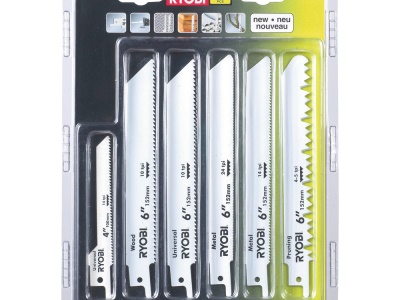 Ryobi RAK 06 RB - 6 ks sada plátků do šavlových pil