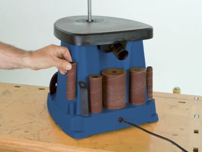 Scheppach OSM 100 - oscilační válečková bruska