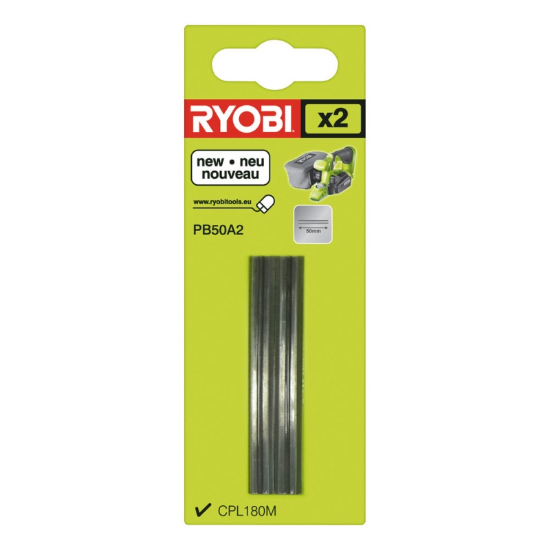 Ryobi PB 50 A2 - sada nožů do hoblíku (2 ks) CPL 180 MHG