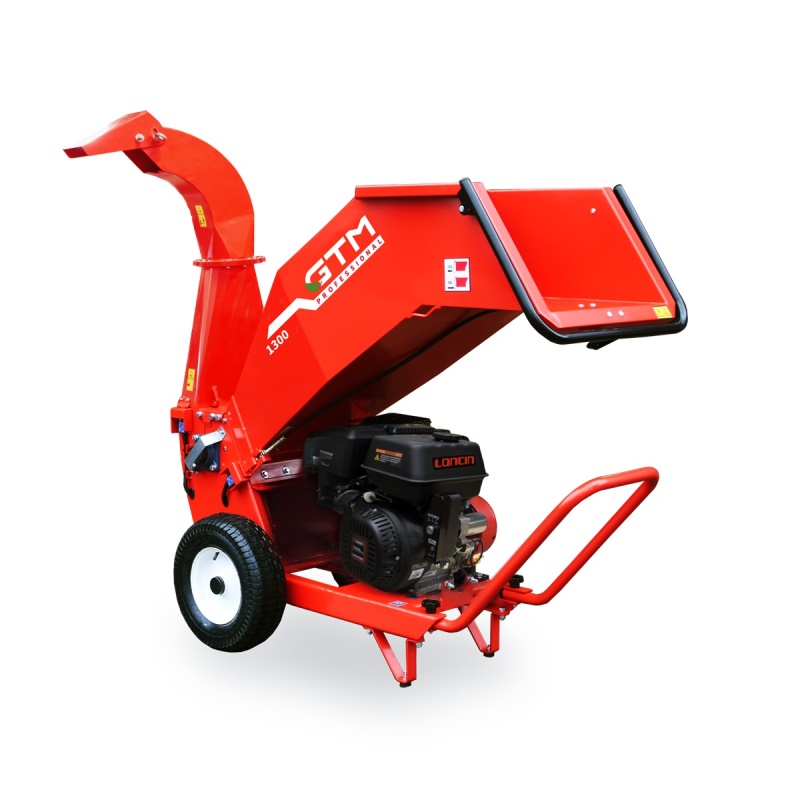 GTM GTS 1300 GE TO - benzínový drtič dřeva s elektrostartem a otočným komínem