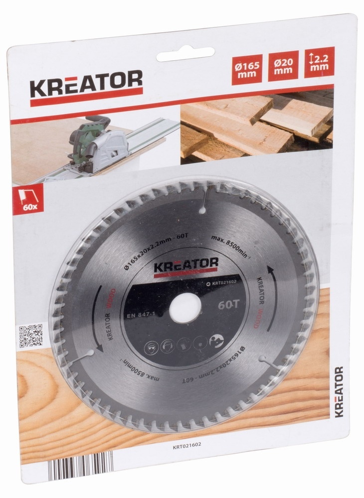 KRT021602 - Pilový kotouč na dřevo 165 mm, 60 Z