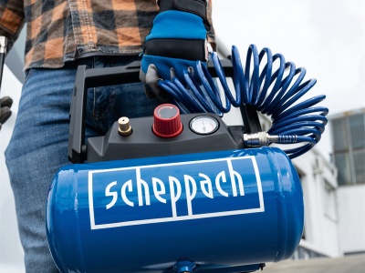 Scheppach HC 06 - kompaktní bezolejový kompresor 6 L / 8 bar