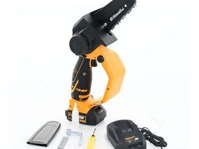 Riwall PRO RAHS 1820i SET - aku ruční řetězová pila 20 V s bezuhlíkovým motorem + 2Ah baterie + nabíječka