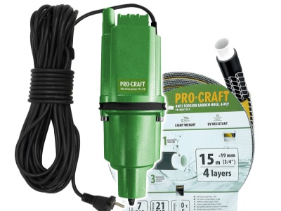 Vibrační čerpadlo Procraft VN-72D sada s hadicí 15m 3/4" PR-4KAT1915