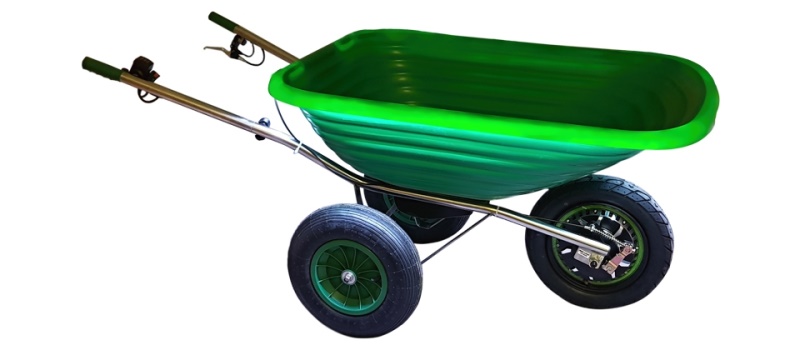 Aku kolečko SW8e Deluxe 125l - zelené 