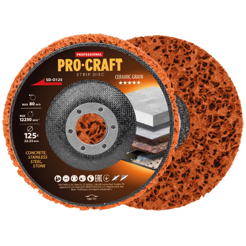 Kotouč brusný Clean & Strip Procraft SD-O125
