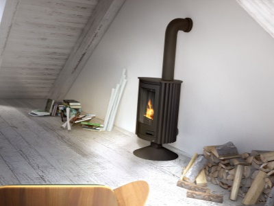 HS Flamingo PICCOLO II N černá - krbová kamna