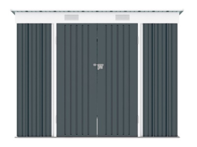 Riwall PRO RMSP 6x8 Anthracite - zahradní domek kovový 2,4 x 1,8 m s pultovou střechou antracit