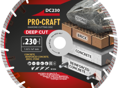 Diamantový řezný kotouč Deep Cut Procraft DC230