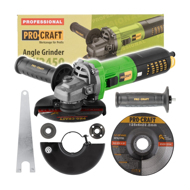 Bruska úhlová Procraft PW2450, 125mm