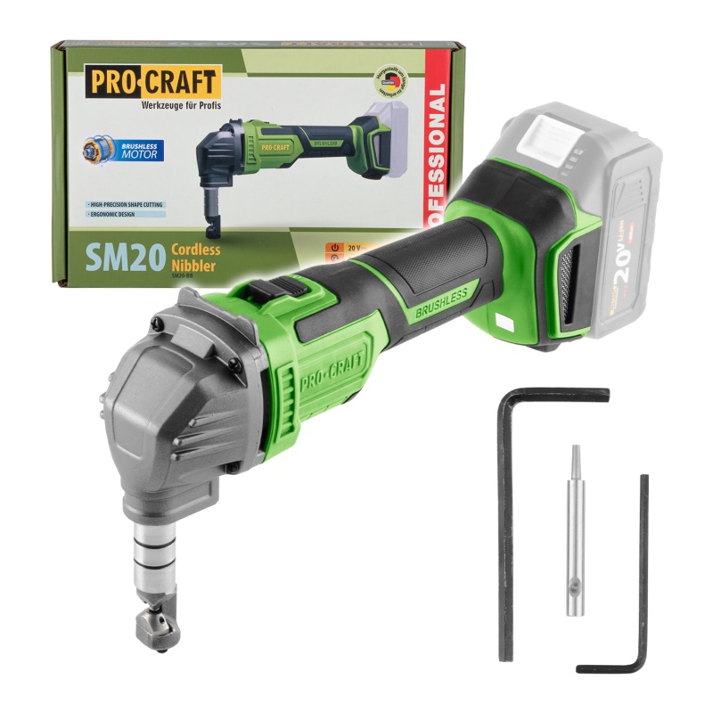 Aku nůžky na plech Procraft SM20 (bez baterie a nabíječky)