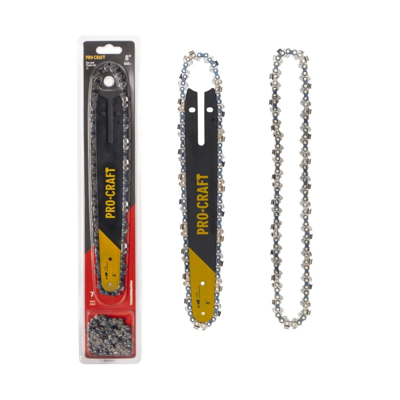 Sada pilových řetězů a lišty S8 (2 řetězy a 1 lišta)