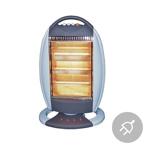 Elektrické topidlo OH-002, 1200/800/400W, 230V, halogenové