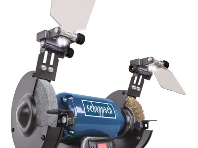 Scheppach SM 150 LB - dvoukotoučová bruska - kotouč/kartáč