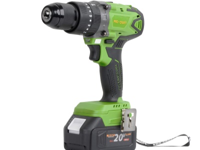 Aku vrtací šroubovák s příklepem Procraft PA18BL 1 baterie