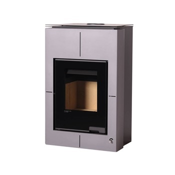 HS Flamingo SAPORO 11 šedá - teplovzdušná krbová kamna