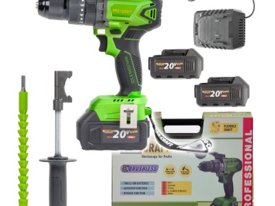 Aku vrtací šroubovák s příklepem Procraft PA18BL