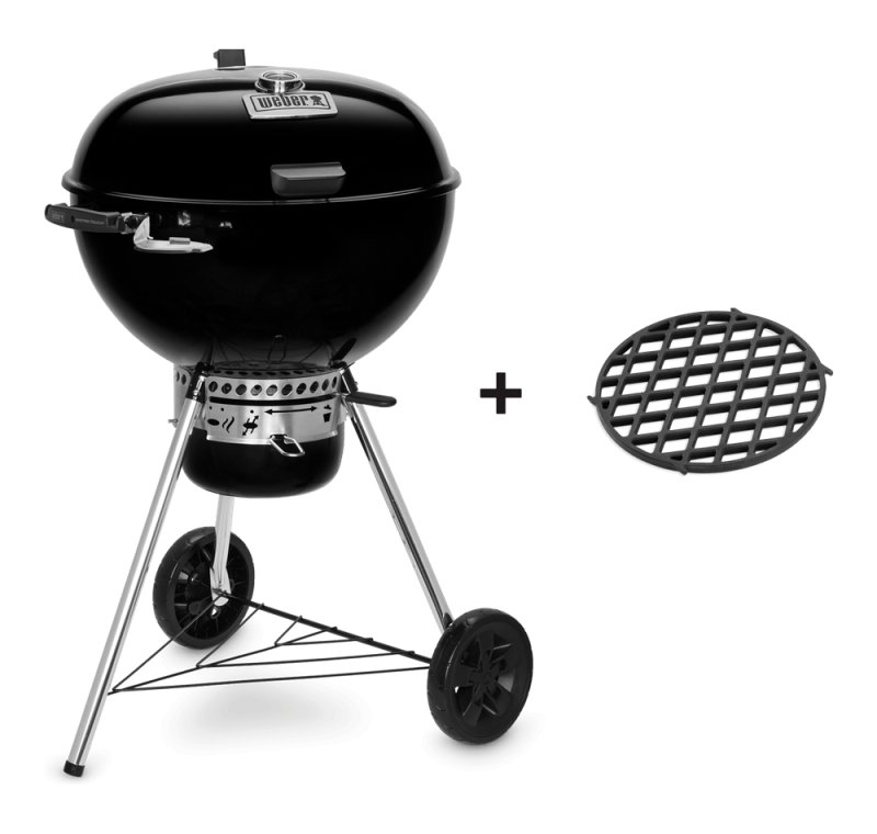 Gril Weber Master-Touch GBS Premium  E-5775 na dřevěné uhlí, 57 cm, černá