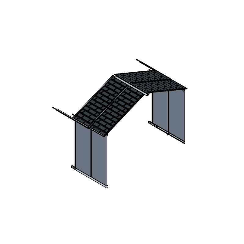 Palram - Canopia Rozšiřovací modul 11x4,1 pro domky série Yukon 11 (antracit)