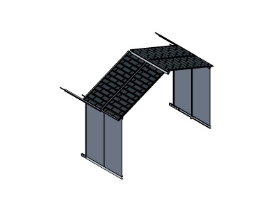 Palram - Canopia Rozšiřovací modul 11x4,1 pro domky série Yukon 11 (antracit)
