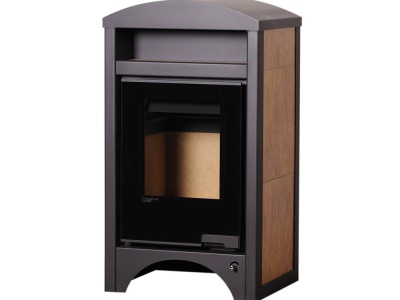 HS Flamingo BARMA 11/7 Ořech - teplovodní krbová kamna s 7 kW výměníkem