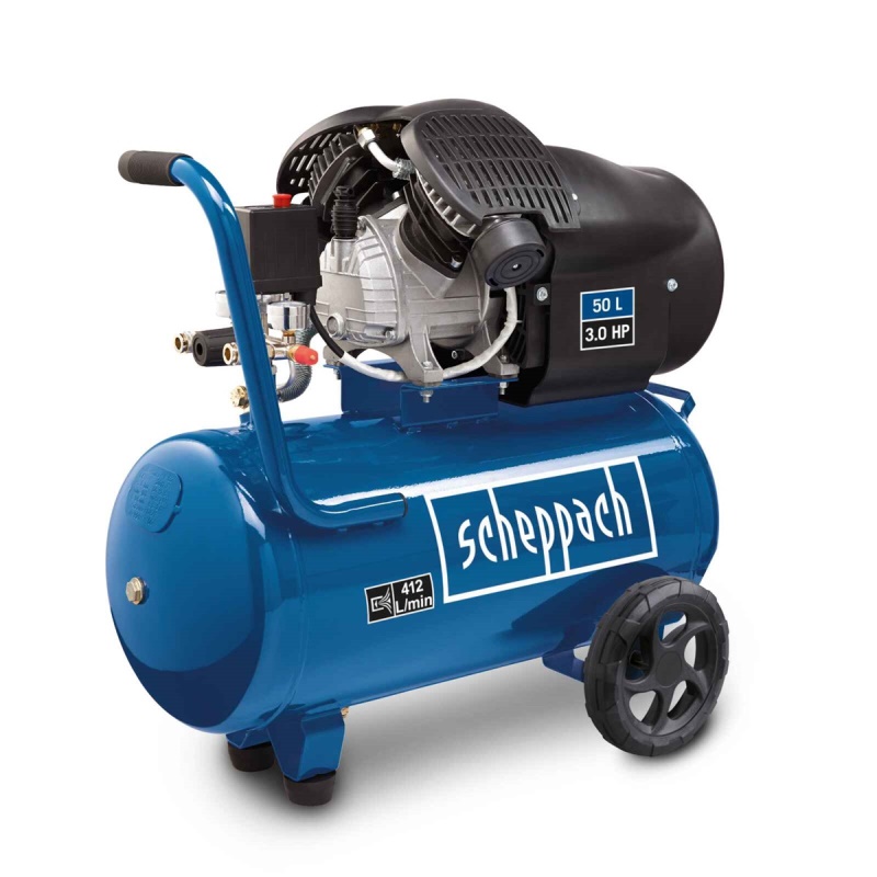 Scheppach HC 52 DC - dvoupístový olejový kompresor 50 l