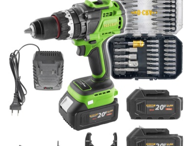 Sada aku šroubovák Procraft PA18ProBL s 2x baterie 20V 4Ah a nabíječkou 20/1 + sada bitů BS-37