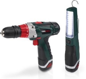 POWXQ5243L - Aku vrtačka / šroubovák 12V  plus  LED lampa