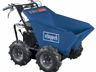 Scheppach DP 3000 - kolový přepravník 4x4 s nosností 300 kg a mechanickým sklápěním korby