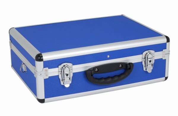 PRM10102BL - Hliníkový kufr se zámky 460x330x160 mm modrý