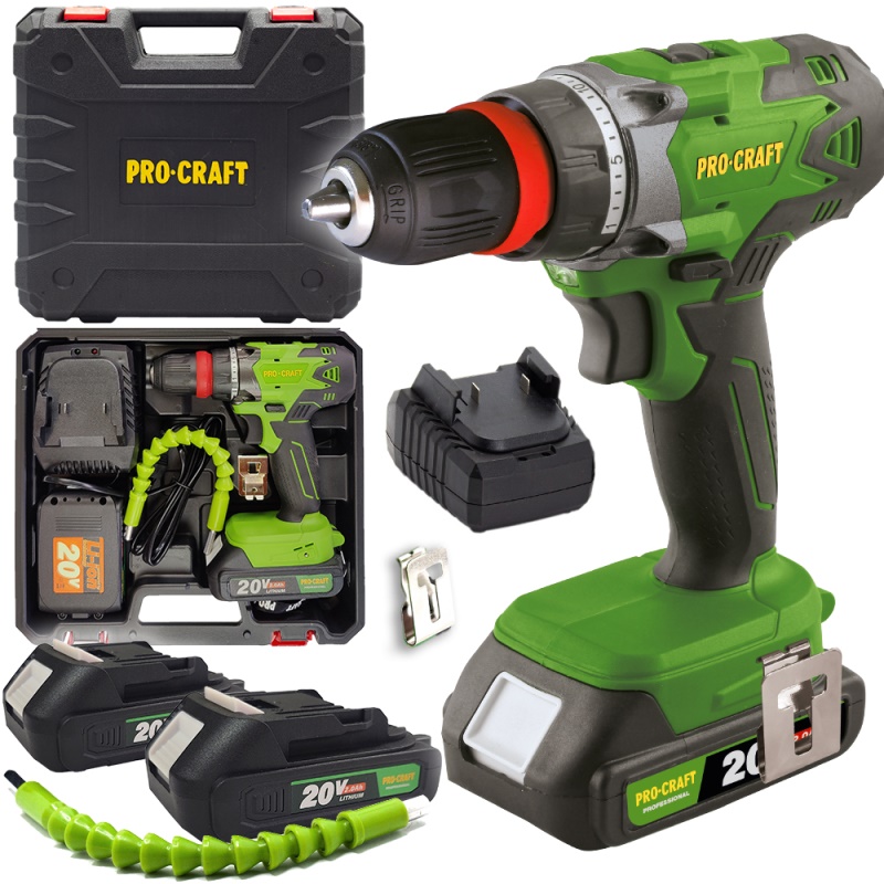 Aku vrtací šroubovák Procraft PA18DFR