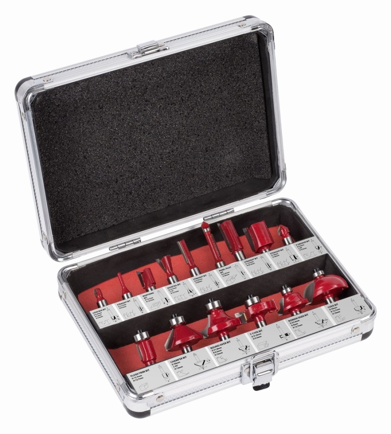 KRT060185 - Sada fréz v AL kufru 8mm 15ks