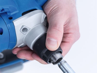 Scheppach BC-PMX100-X-SET L - 20 V IXES aku míchadlo stavebních materiálů + 4Ah baterie + nabíječka 2,4 A