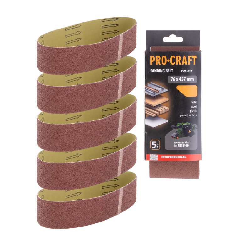 Brusný pás pro PBS1400 Procraft LS76x457.80, 5ks