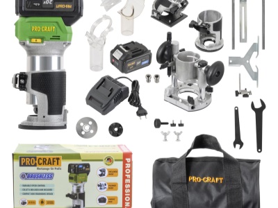 Frézka horní Procraft POB24-1b-f s příslušenstvím 3v1