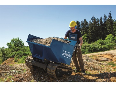 Scheppach DP 5000 - pásový přepravník 500 kg s hydraulickým sklápěním korby